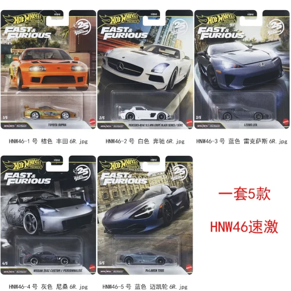 Hot Wheels FPY86 Road Trip HNW46 Speedy Toyota HXD63 Audi Garden 32 Mercedes-Benz F1 Racing Model